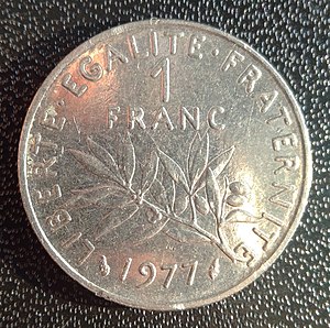 1 Franc (1977) - Vorderseite.jpg
