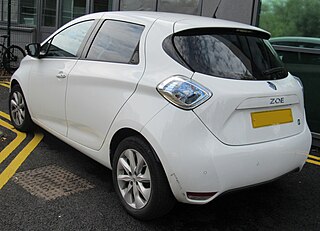 2015 Renault ZOE Dynamique Automatic Rear