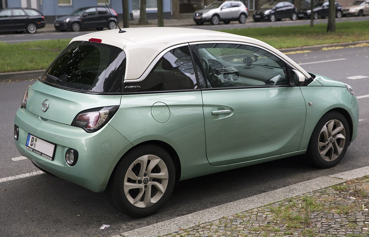 Image of 2016 Opel Adam in green, rear right