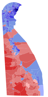 Results by Precinct:
Carper
40-50%
50-60%
60-70%
70-80%
80-90%
90-100%
Arlett
40-50%
50-60%
60-70%
70-80% 2018 United States Senate election in Delaware results map by precinct.svg