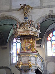 A view of the pulpit