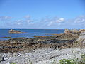 Das Felsenmeer rings um das Pointe du Château - Côte de Granit Rose(Côte de granit rose) - commune Plougrescant ,Departement Côtes-d'Armor , Region Bretagne - Spaziergang