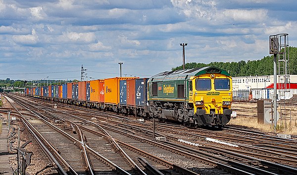 A Class 66 at Eastleigh