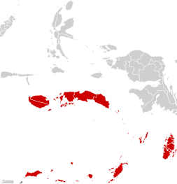 Peta lokasi kabupaten dan kota di Maluku