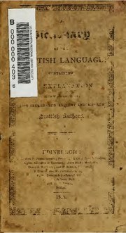Миниатюра для Файл:A dictionary of the Scottish language&#160;; Containing an explanation of the words used by the most celebrated ancient and modern Scottish authors (IA dictionaryofscot00pick).pdf