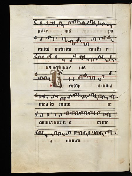 File:Aarau, Aargauer Kantonsbibliothek, MsMurFm 5, f. 121v – Graduale, pars de sanctis.JPG