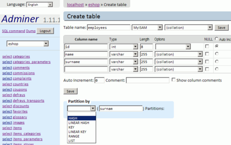 Partition (database)