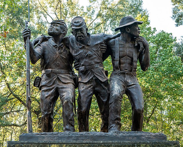 Memorial "commemorating the service of the 1st and 3rd Mississippi infantry regiments, and all Mississippians of African Descent who participated in t
