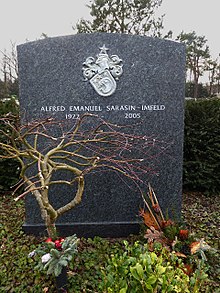 Alfred Emanuel Sarasin-Imfeld (1922–2005) banker, politician, grave in the Hörnli cemetery, Riehen, Basel-Stadt