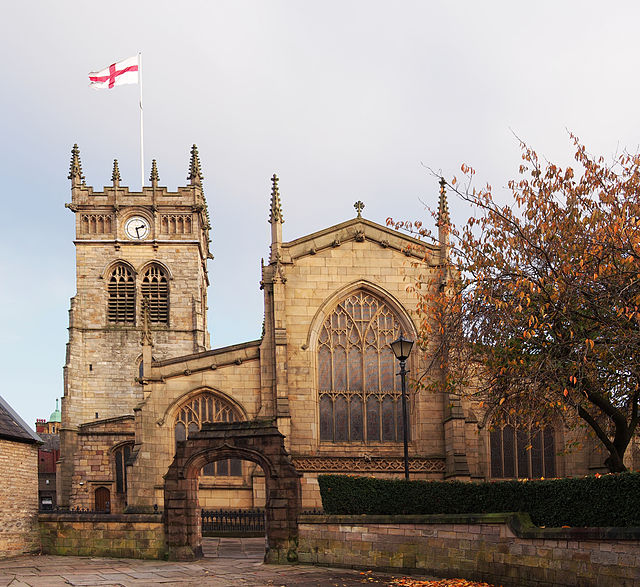 All Saints' Church was substantially rebuilt between 1845 and 1850.