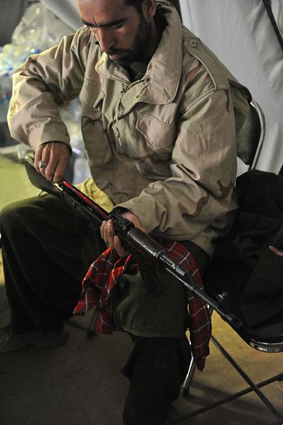 File:An Afghan Local Police recruit practices taking apart an AK-47 rifle during a weapons course in the Latif district, Ghazni province, Afghanistan, April 1, 2012 120401-N-FV144-040.jpg