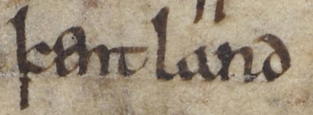 An early mention of Kent in the Anglo-Saxon Chronicle between 11th and 12th centuries