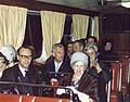 1965: Anna A. Korn with cousins & others in a Stockholm water taxi after a birthday party