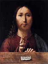 Antonello da Messina, Christ Blessing (1465), National Gallery, London.[32][33][169]