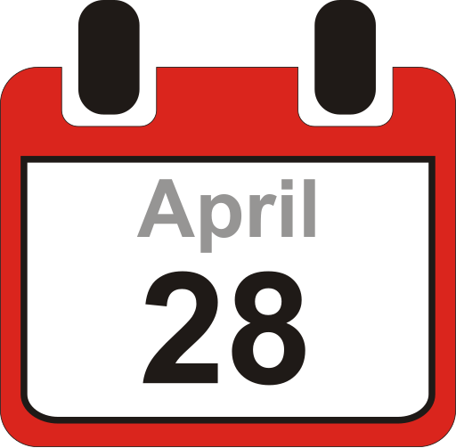 File:April 28 - calendar sheet.svg