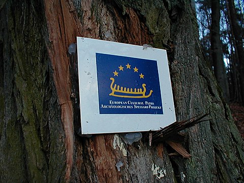 Hinweisschild am Orber Dornsteinweg