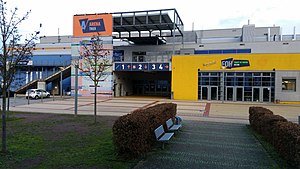 Eingang der Arena Trier (Dezember 2018)