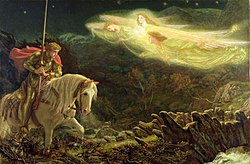 Sir Galahad, the Quest for the Holy Grail by Arthur Hughes (1870) Arthur Hughes - Sir Galahad.jpg