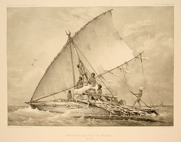 Sailors of Melanesia in the Pacific Ocean, 1846