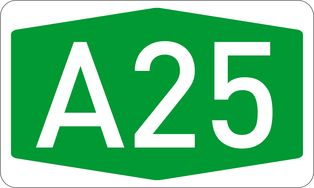 File:Autokinetodromos A25 number.svg