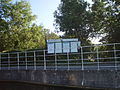 Entrance to station seen from Kennet and Avon Canal