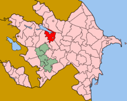 Distretto di Yevlax – Localizzazione
