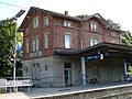 Railway station with ancillary building (aggregate)