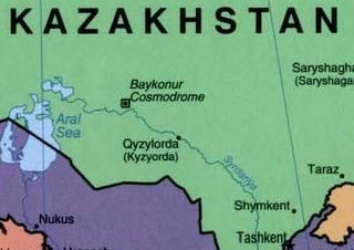 Poziția localității Baikonur