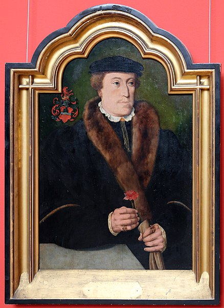 File:Bartolomäus bruyn il vecchio, ritratto d'uomo con garofano e guanto, 1520-50 ca. 01.jpg