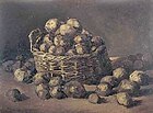 Stilleven met mand aardappelen, september 1885