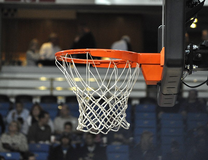 In basketball, the basket is comprised of a hoop (net) attached to a flat  backboard (vertical glass board).… | Basketball backboard, Basketball hoop, Basketball  rim