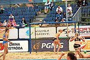 Deutsch: Beachhandball Europameisterschaften 2019 (Beach handball Euro); Tag 6: 7. Juli 2019 – Spiel um Platz Drei, Frauen, Kroatien-Niederlande 0:2 (14:23, 20:22) English: Beach handball Euro; Day 6: 7 July 2019 – Women's Bronze Medal Match – Croatia-Netherlands 0:2 (14:23, 20:22)