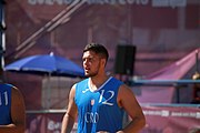 Deutsch: Beachhandball bei den Olympischen Jugendspielen 2018 in Buenos Aires; Tag 7, 13. Oktober 2018; Jungen, Halbfinale – Spanien-Kroatien 2:1 English: Beach handball at the 2018 Summer Youth Olympics in Buenos Aires at 13 October 2018 – Boys Semifinal – Spain-Croatia 2:1 Español: Handball de playa en los Juegos Olimpicos de la Juventud Buenos Aires 2018 en 13 de octubre de 2018 – Semifinales de chicos - España-Croacia 2:1