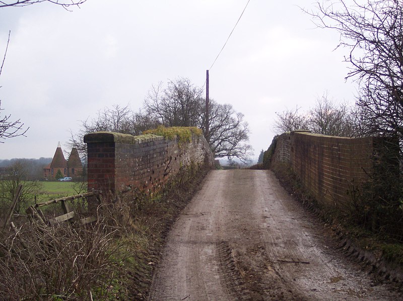 File:Beckett's farm access bridge over the railway - geograph.org.uk - 1702985.jpg