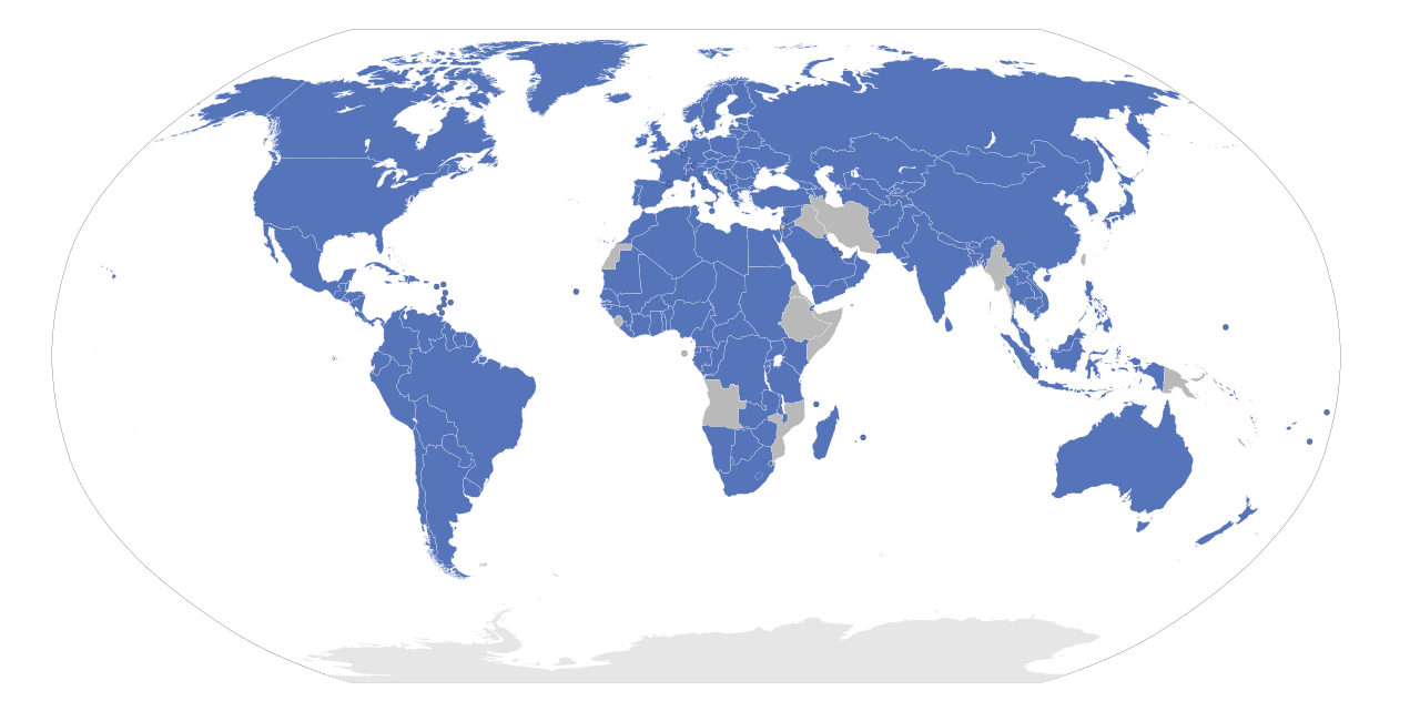 Berne countries map