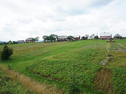 Ein Blick auf das Dorf