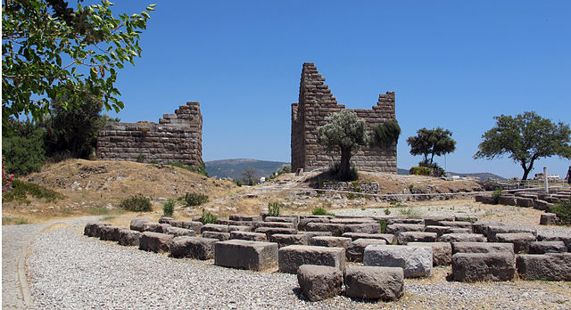 Myndos Gate. Ruins of the fortifications of Halicarnassus (modern Bodrum); 4th c. BC;