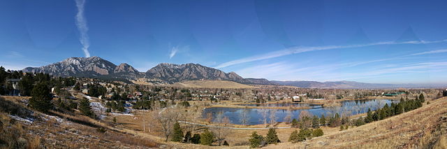 Boulder and the mountains to the west of the city