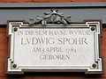 English: Detail on the birthplace of Louis Spohr