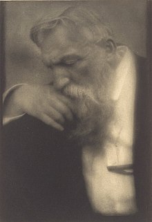 Auguste Rodin, fotografiert von Edward Steichen, 1911