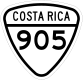 National Tertiary Route 905 Schild}}