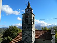 Il campanile della chiesa di San Giorgio di Grondone di Sopra