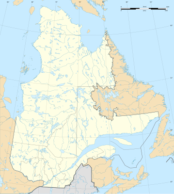 Location map Canada Quebec (conic)