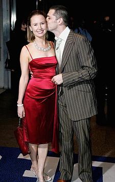 Caroline Carver se svým manželem hercem Kenny Doughty
