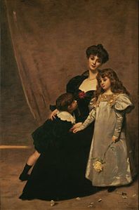 Marie-Anne Feydeau née Carolus-Duran et ses enfants (1897), Tokyo, musée national de l'Art occidental.