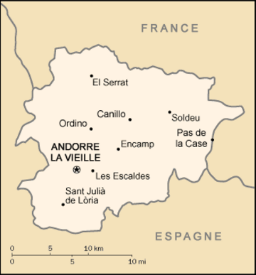 Frontières de l'Andorre