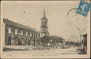 Vue historique de la place de l'Église.