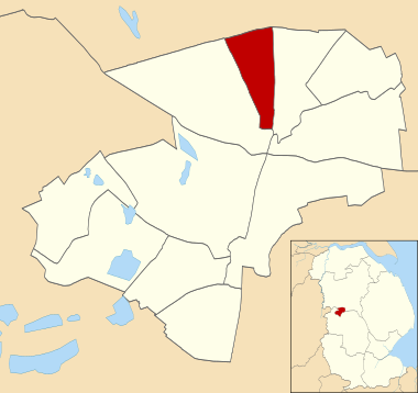 Location of Castle ward