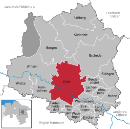 Kaart van Celle