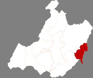 Khoshun autonome de Morin-Dava-Daur sur la carte